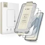 Tech-Protect Tvrzené sklo Quick Set+, Samsung Galaxy S26 Plus, černé, 2 kusy