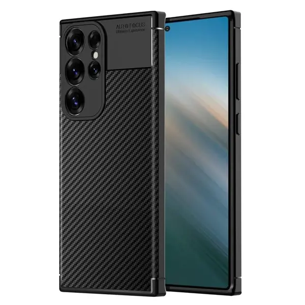 Techsuit CarbonFiber, Samsung Galaxy S25 Ultra, černý