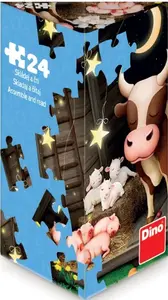 Puzzle Zvířátka na farmě 24 dílků (poškozené)