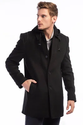 PLT8335 DEWBERRY MEN'S COAT-BLACK