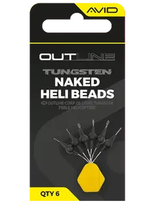 Avid carp zarážky outline tungsten naked heli beads
