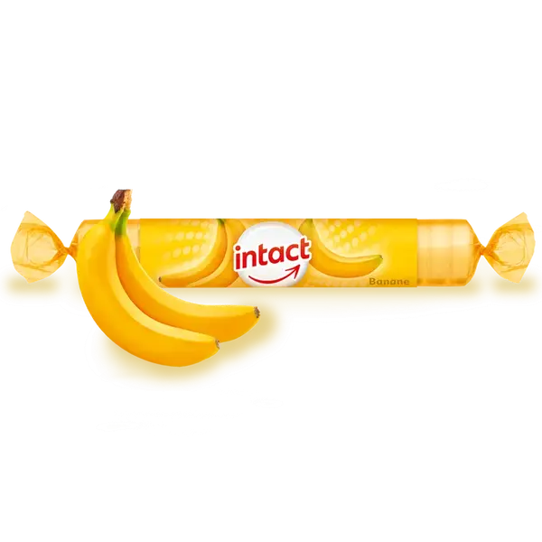INTACT Hroznový cukr s vitamínem C příchuť banán 40 g