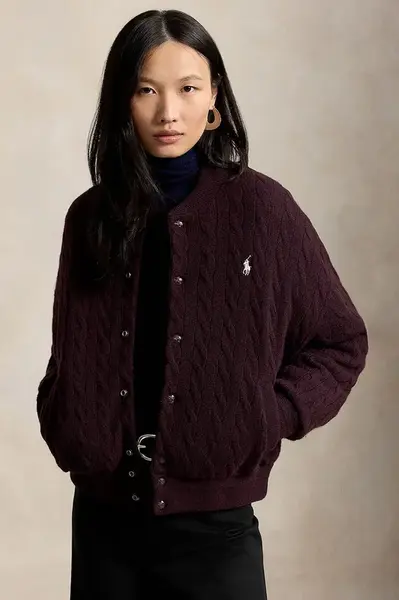 Polo Ralph Lauren  bomber dámský s vlnou
