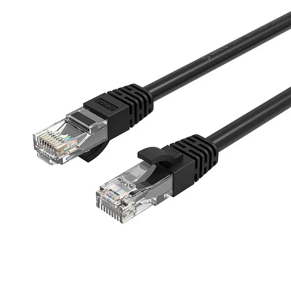 Orico PUG-C6 sieťový kábel LAN CAT6 RJ45 15m, čierny
