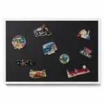 TULUP MAGNETICKÁ TABULE 60x40 cm bílý rám – Černá barva