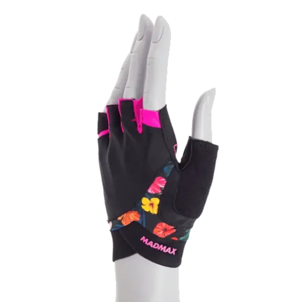 MadMax Flower Power rukavice MFG770 černé - L