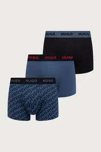 HUGO  boxerky pánské bavlněné s elastanem TRIPLET DESIGN 3-pack