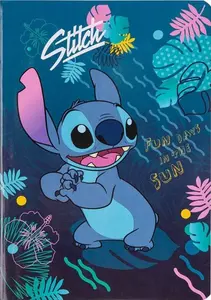 Sešit A5 32 l. čtverečkovaný Disney modrý Stitch vzor 1