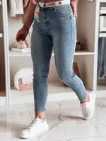 Dámské slim fit džíny s páskem TRENDLINE