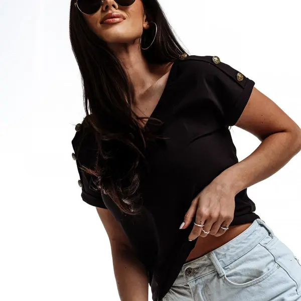 Edoti Fashionable women's blouse LL