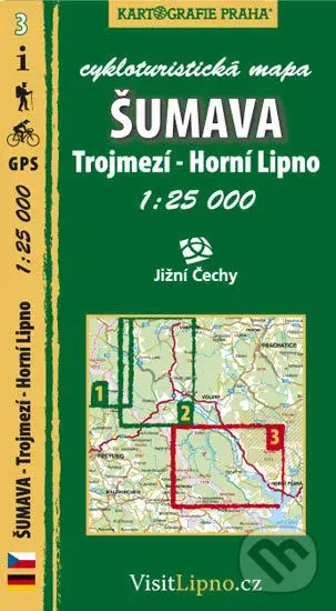 Šumava - Trojmezí, Horní Lipno 1:25 000
