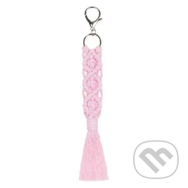 Prívesok Baagl Macrame ružový