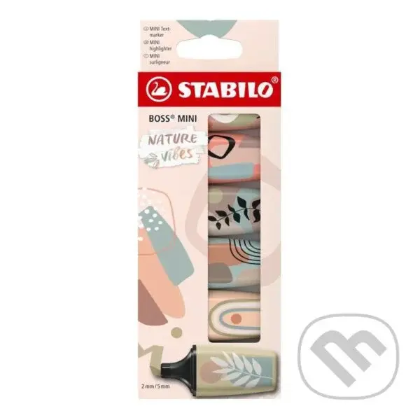 Zvýrazňovač STABILO BOSS MINI Naturevibes - sada 6ks