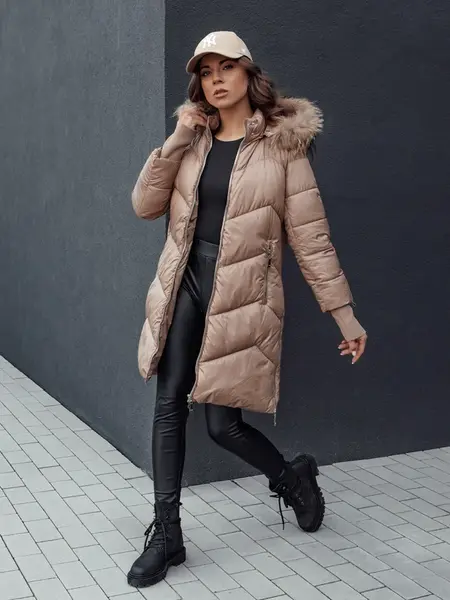 Dámská zimní bunda LAGOON kamelová