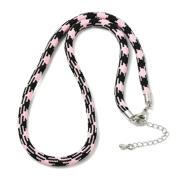Ployester Core-Wrapped Round Cord Necklace Making
