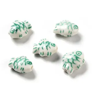 Handmade Printed Porcelain Beads