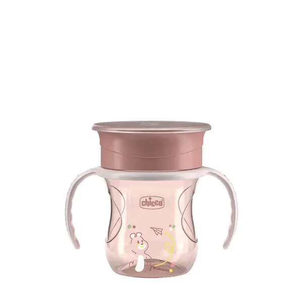 Chicco Hrneček 360 Perfect X s držadly 12m+ 200 ml pink