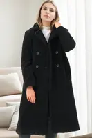 Z6775 DEWBERRY WOMEN'S COAT-BLACK-1