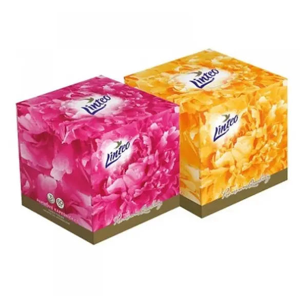 LINTEO Premium Papierové vreckovky 3-vrstvové BOX 60 ks