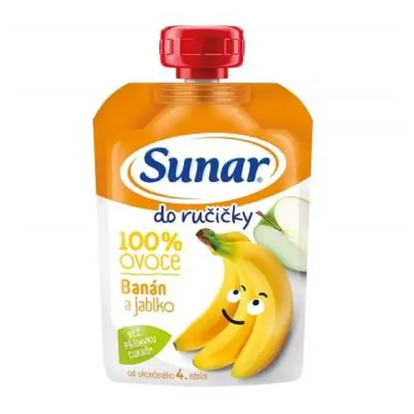 SUNAR Do ručičky ovocná kapsička banán 4m + 100 g
