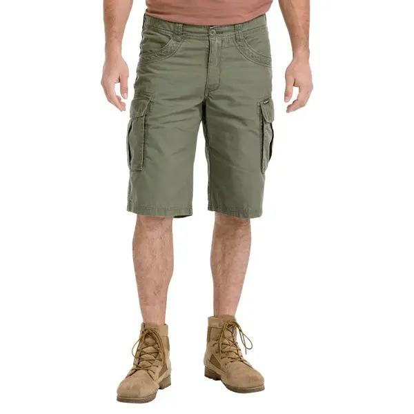 Bushman Pánske ripstopové kraťasy Erwee, tmavá khaki 58