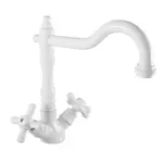 RAV SLEZÁK Morava drezová batéria s otočným ramienkom biela mk120.0/8b MK120.08B