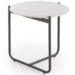 Konferenčný stolík Acuna S biela mramor/čierna