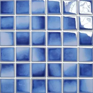 Keramická mozaika Premium Mosaic aqua blue 31x31 cm lesk MOSBH5ABLL
