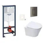 Závesný WC set do ľahkých stien / predstenová montáž SAT Infinitio SIKOGRSIN10SCAL0