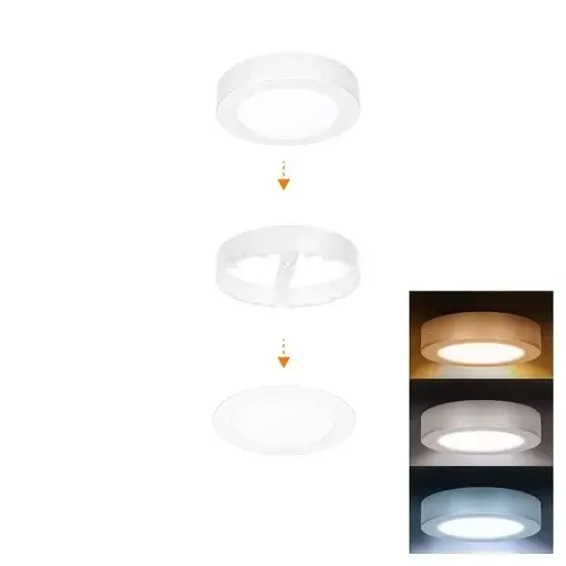 LED svetelný panel Solight biela WD240-W