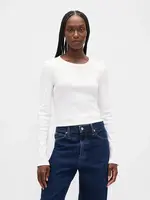 GAP Žebrované crop tričko - Dámské