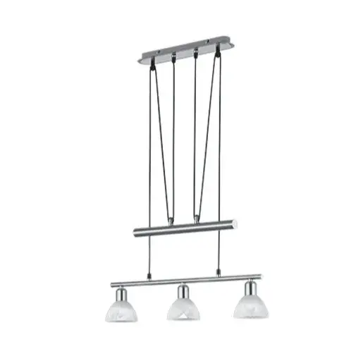 LED závesné osvetlenie Trio Levisto nikel 371010307