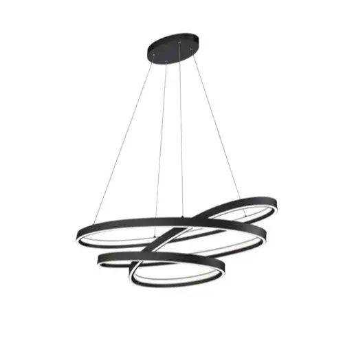 LED závesné osvetlenie Cinque Ciola čierna 377210132