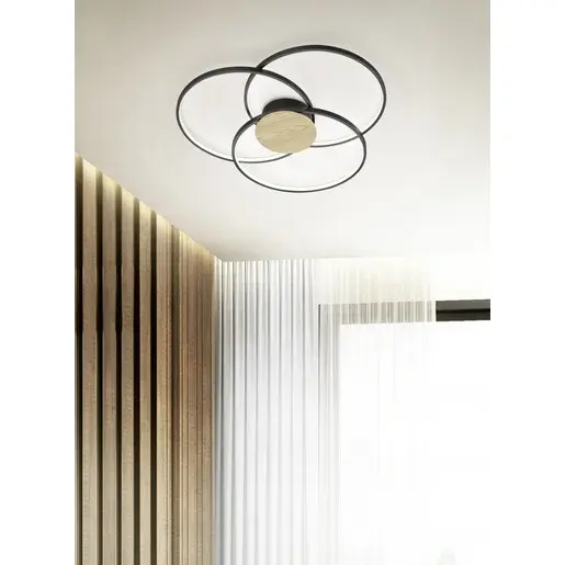 LED stropné osvetlenie Trio Sedona čierna 673210332