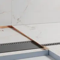 Spádový profil "T" Eviso bronze lesk, nerez PVD, dĺžka 120 cm, výška hrany 11 mm, LSBR0101