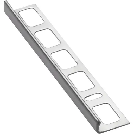 Lišta ukončovací "L" Havos lesk, nerez, dĺžka 250 cm, výška hrany 8 mm, NRZ8250