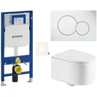 Závesný WC set Geberit do ľahkých stien / predstenová SAT SIKOGESTOR72S01