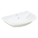 Grohe Bau Ceramic zápustné umývadlo 56x40 cm alpská biela otvor pre batériu uprostred 39422000 G39422000