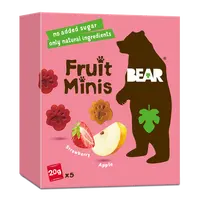 BEAR Fruit Minis jahoda a jablko 5x20 g
