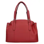 Elegantná dámska kožená kabelka Katana Karens - červená