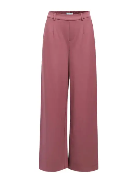 OBJECT Plisované nohavice 'OBJLISA'  tmavoružová