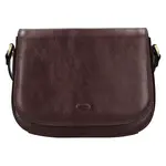 Kožená dámská crosbody kabelka Katana Niola - tmavě hnědá