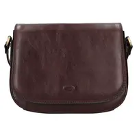 Kožená dámská crosbody kabelka Katana Niola - tmavě hnědá
