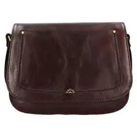 Kožená dámska crosbody kabelka Katana Zorra - tmavo hnedá