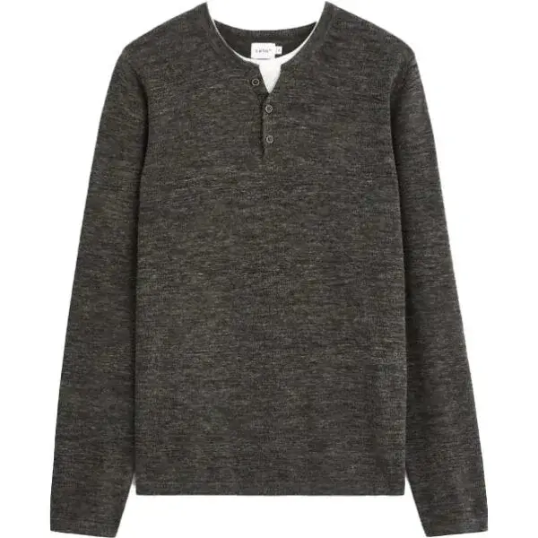 CELIO TECHILL Pánsky sveter, tmavo sivá, veľkosť