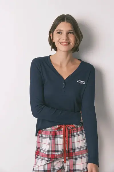 Pyžamové tričko s dlouhým rukávem women'secret