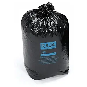 200 x Velmi pevné LDPE pytle na odpadky, 120l, 45 mikronů | RAJA