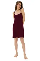 Dámská noční bambusová košilka VICTORIA M Bordó