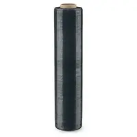 6 x Stretch fólie šířka 450mm, délka 300m, z 80% recyklovaná, černá, neprůhledná, tloušťka 17µm  | RAJA