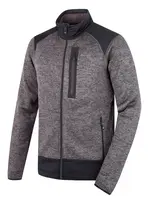 Husky Alan M L, black Pánský fleecový svetr na zip